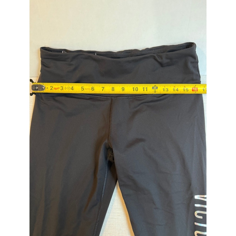 Victoria Sport Black Athletic Capris Leggings Cropped Workout Pants Women's Sz L - Picture 2 of 6